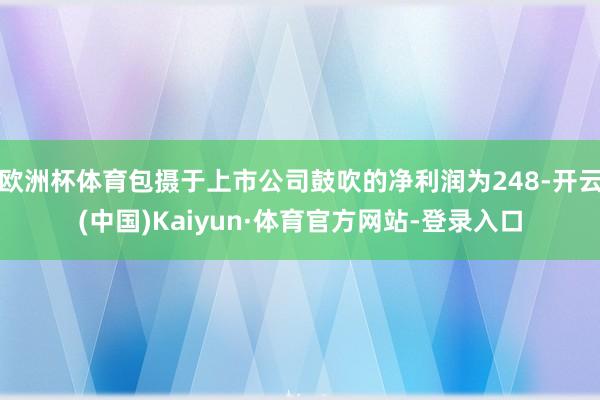 欧洲杯体育包摄于上市公司鼓吹的净利润为248-开云(中国)Kaiyun·体育官方网站-登录入口